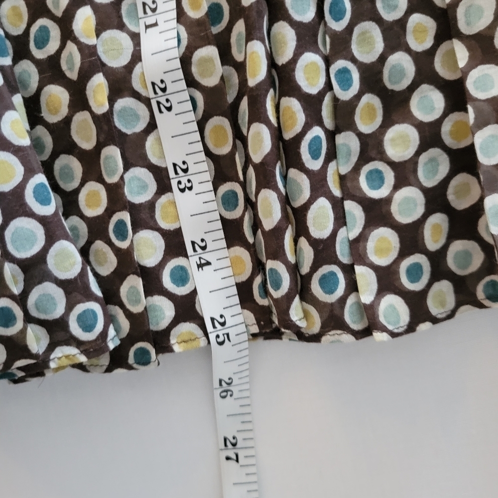Midi Skirt Quilted Brown Waist ECI New York Size 2 Whimsigoth Boho Chic Retro - Picture 7 of 10